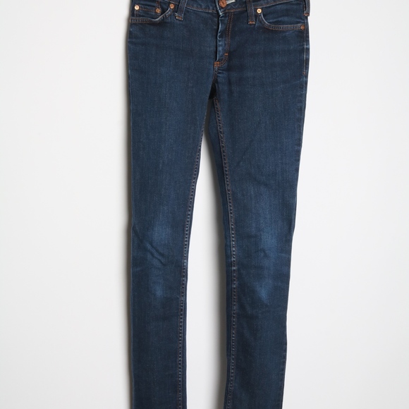 Womens Acne Jeans Blue Skinny KEX Soft Raw 24/32 - Picture 6 of 8